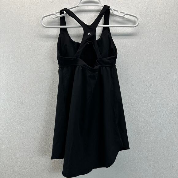 Lululemon Venus Tank Black Gray Size 6 - Picture 3 of 9